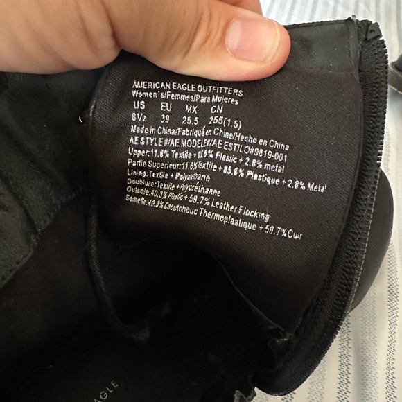 Black American  Eagle boots size 8 1/2 - Picture 6 of 6